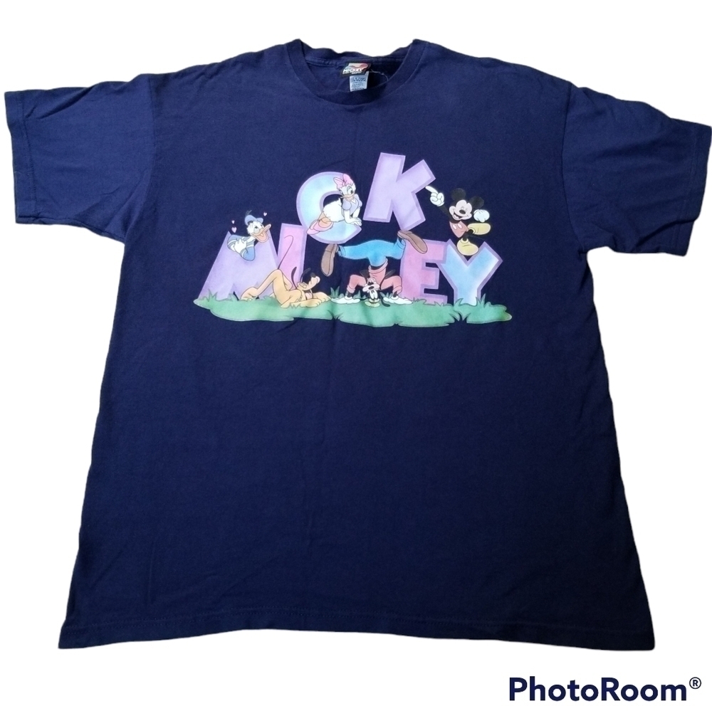 Mickey Unlimited Brazos Sportswear 90s Pastel Mickey Mouse Disney Tshirt